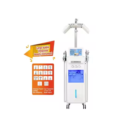Hydro Dermabrasion Hydra Aqua Peel Machine 14 In1 With Light Best Face Cleaning Device Commerical Hy