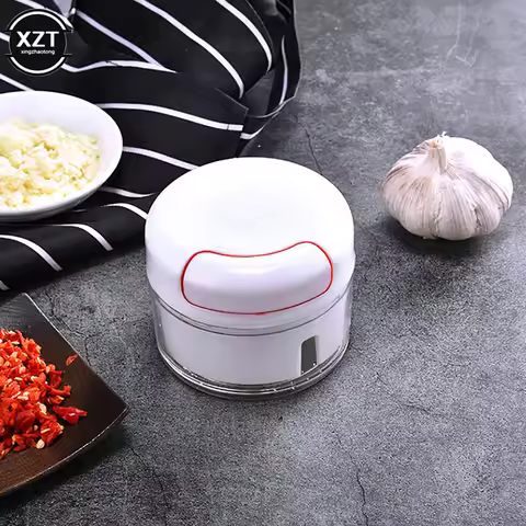 Mini Garlic Cutter Multifunctional Garlic Pounder Manual Garlic Puller Meat Grinder Food Chopper Kit