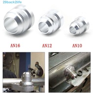 BACK2LIFE Silver Male Aluminium Weld, Aluminum AN4-AN20 Straight Male Weld Fitting Adapter, Connecto