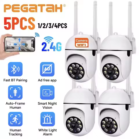 2.4G 8MP Cameras Wifi Video Surveillance IP Indoor Security Protection Monitor 5.0X Zoom Home Wirele