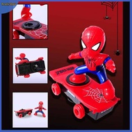 Cute New Toys Spiderman Skateboard Electric Music Toy Stunt Scooters