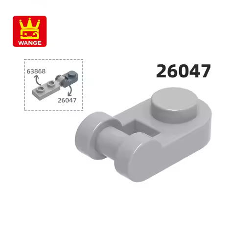 Wange 26047 100g/342 pcs Plate Round 1 x 1 with Bar Handle Block Moc Color Accessories Compatible wi