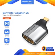 Vention Converter Adapter Type C to DP Display Port Gray Metal Type 4K 60Hz - TCCH0