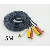 3 RCA To 3 RCA cable Distributor RCA Cable/ - RCA Av Video 3 RCA DVD TV Cable/ 5 meters