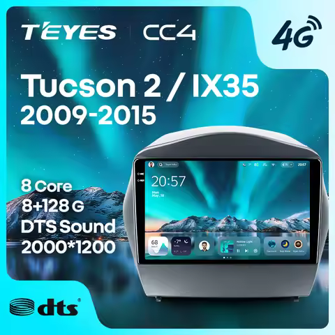 TEYES CC4 For Hyundai Tucson 2 LM IX35 2009 - 2015 CarPlay Android Auto 2DIN Car headunit Autoradio 
