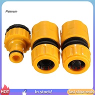 PP   3Pcs 1/2Inch 3/4Inch Garden Water Hose Pipe Fitting Quick Tap Connector Adaptor