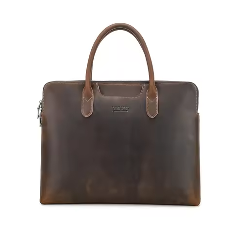 Wholesale 14 Inch Laptop Case Leather Bag Business Briefcase Custom Logo Mens Laptop Messenger Bag f