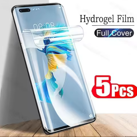 5Pcs Hydrogel Film For Huawei Y6 ii Y5 ii Y3 ii 9H Screen Protector Y6 Y5 Y7 2017 2018 2019 Y5 Prime