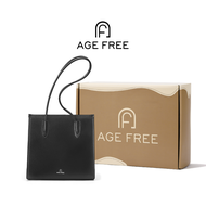 AGE FREE  กระเป๋าหนังโท้ทสะพายไหล่ผู้หญิง + กล่อง เซ็ตของขวัญ