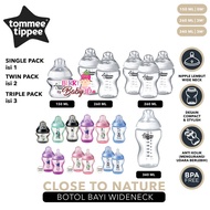 Tommee Tippee Closer to Nature Single Twin Triple Pack Botol Susu Bayi