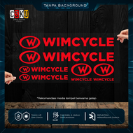 Cutting Stiker Wimcycle Variasi Sepeda Sticker Frame Aksesoris Body Mtb Lipat