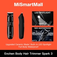 Enchen Spark 3 Body Hair Trimmer Epilator For Men Women 100% Waterproof Electric Body Hair Shaver Wi