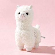 Anak patung mainan mewah yang comel dan kreatif, kuda lumpur rumput, alpaca, binatang mitos, mainan 