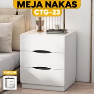 Bedside Table with Drawers, Wooden Bedside Table, Modern Aesthetic Table CTG-23 and 24 QUEENSHOP