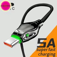 Strongaroetrtomj 100W 5A USB Type A To Type C Cable 100W 2M/ Type C Fast Charger Cable Snakehead For