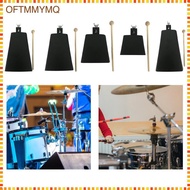 [oftmmymq] Metal Cowbell with Stick Music Cowbell for Drum Set Celebration Sport Events
