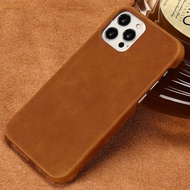 Genuine PULL-UP Leather Phone Case for iPhone 13 Pro Max 12 13 Mini 11 Pro 12 Pro Max X XR XS MAX 6 6s 7 8 Plus SE Cover