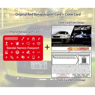 (NEW & Unregister)Banapassport Blank Card+Clone Card Combo Set Wangan Midnight 5Dx Design
