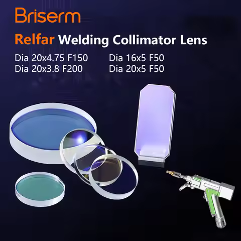 Relfar Laser Welding Focusing Lens D20x4.75 F150 D20x3.8 F200 D16x5 F50 D20x5 F50 Laser Welding Proe