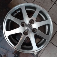 14 Sport Rim Original Toyota Vois Pcd 184mm size 14x5.5J Enkei(1 biji)