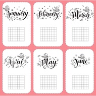 A5 2025 UNDATED MONTHLY DASHBOARD FOR 6 RING PLANNER