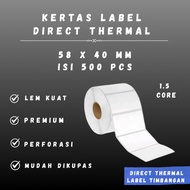 DT 58x40 - 1.5" @500 - 1Line SCALE LABEL CORE 1.5 INCH 58X40MM 58 X 40 MM 5.8X4 CM 5.8 X 4 CM BARCOD