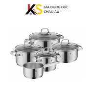 WMF Belmonte Cookware 5 Pot Set Piece (Glass Lid)
