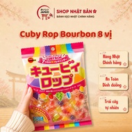 Cuby Rop Bourbon fruit lozenges 8 flavors – Imported from Japan – 123g pack