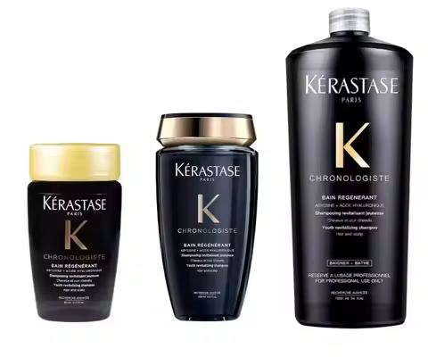 Kerastase Chronologiste Regenerant Shampoo 80ml/250ml/1000ml, For Dull & Sensitized Hair Types, Hydr