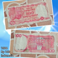 Uang Kertas Lama Uang Kuno Seratus Rupiah 1984