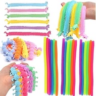 30Packs Stretchy Strings Noodles Including: (Monkey Strings x 18, Unicorn Noodles x 6，Worms Noodles 