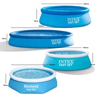 welcome INTEX Easy Set Inflatable Above Ground Portable Outdoor Family Swimming Pool
