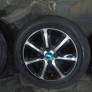 4 velg R15 HSR pcd 100+Ban 185/65 75% calya sigra agya brio ayla vios