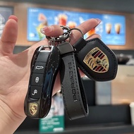 Porsche key cover macan Cayenne Cayman taycan 718 Boxster 911 Panamera key reflective black protecti