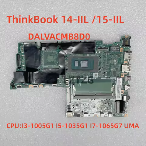 DALVACMB8D0 For Lenovo ThinkBook 14-IIL ThinkBook 15-IIL Laptop Motherboard With I3 I5 I7 CPU UMA 5B