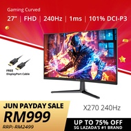 PRISM+ X270 27 240Hz 1ms 1500R Curved Adaptive-Sync Ready Gaming Monitor [1920 x 1080]