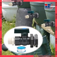 3/4 Inch PVC Diverter Kit Rain Barrel Tap Adapter with Baffle Connector