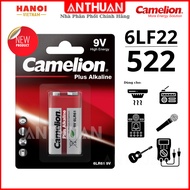 Genuine 9V Camelion 6LR61 Alkaline square battery - Used for Microphones, Smoke Detectors, Electroni