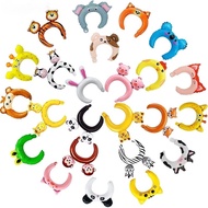 10pcs Cartoon rabbit Mickey Minnie aluminum film balloon animal hoop headband aluminum foil balloon 