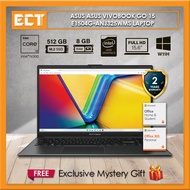 Asus VivoBook Go 15 E1504G-ANJ325WMS / ANJ327WMS Laptop (i3-N305 3.8Ghz, 512GB, 8GB D4, Intel, W11, 
