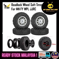 MN Beadlock Wheel Soft Tires Tyre Wheel for MN FY WPL JJRC MN99S WPL C14 C24 C34 C44 RC Car Spare Pa