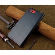 Handmade Genuine Cow Leather Case for Iphone 7 Plus/ 8 Plus Casing Iphone 7 Plus 8 Plus