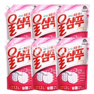 Aekyung Wool Shampoo Original Refill 1.3L 6pcs Washing Neutral Detergent