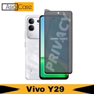 Tempered Glass Ceramic Vivo Y29 Privacy Full Cover