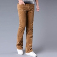 Men's Large Size Casual Flared Pants, Corduroy Pants, Men's Slim Flared Pants