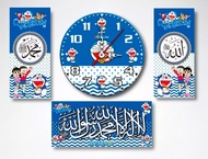jam karakter / jam lucu / 3 in 1 / jam dinding /DORAEMON/PENGGEMAR DORAEMON/HELLO KITY/KEROPI | jam 