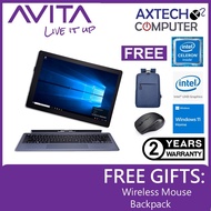 Avita Magus 12.2" FHD IPS 2-In-1 Touch Laptop Grey (Celeron N4020, 4GB, 64GB EMMC, Intel, W10 )