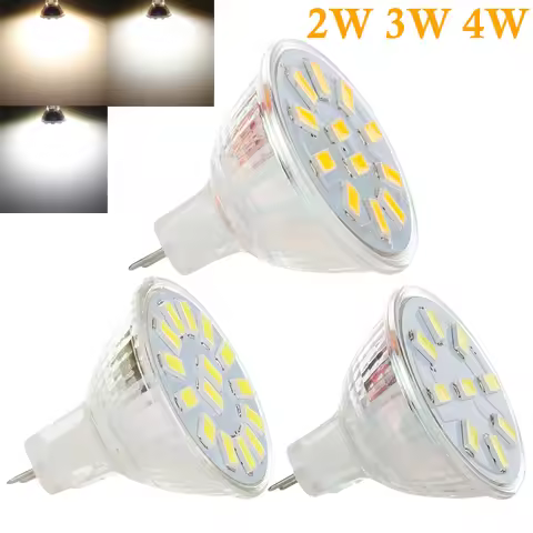 2W 3W 4W MR11 Led Spotlight Bulb 3000K-6500K for Living Room AC/DC 12V 24V Landscape Decoration ‎9Le