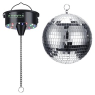 Disco Ball Decor with Light and Disco Ball-Battery Powered Disco Ball Light, Christmas Party, DJ Clu