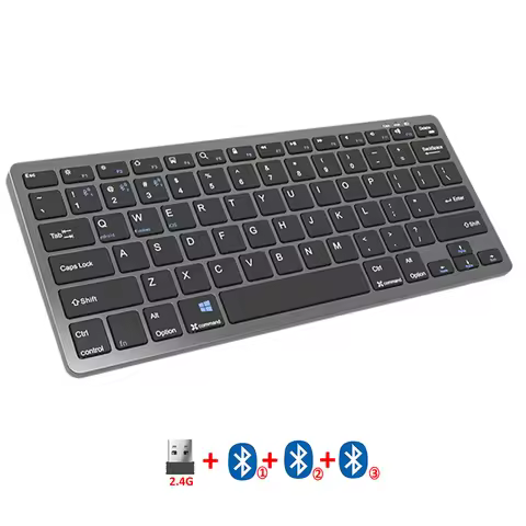 Hebrew/Russia/Korea Bluetooth Keyboard for iPad MacBook Phone Tablet Smart TV Rechargeable Wireless 